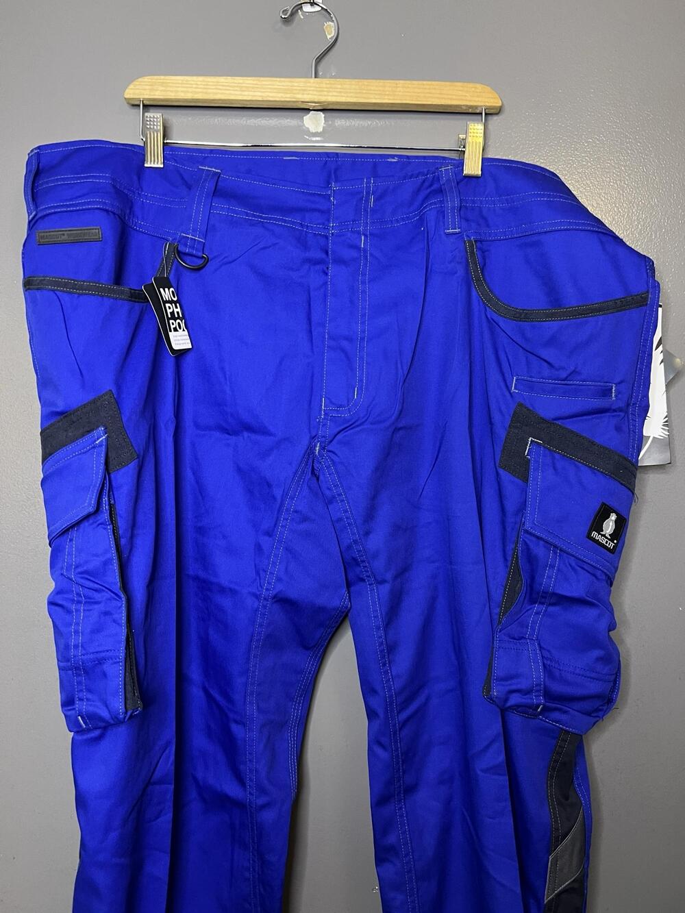 Mascot Cargo Pants Mens 46x32 Blue Ingolstadt Reflective 16279-230-11010